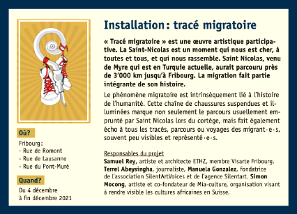 Installation Tracé migratoire